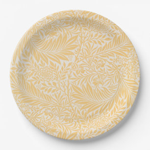 ASSIETTE EN PAPIER: WILLIAM MORRIS : LARKSPUR