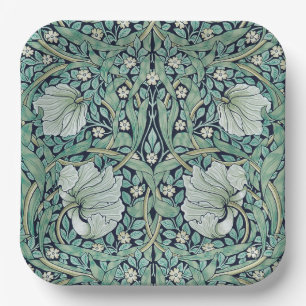 ASSIETTE EN PAPIER: WILLIAM MORRIS : PIMPERNEL