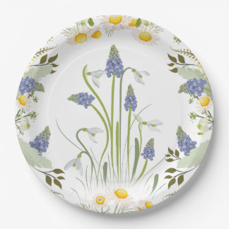 Assiette Fleurs d'Été Dessin Complet