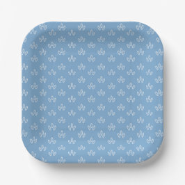 Assiette Goutte de Rosée Bleue