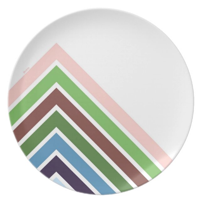 Assiette MONTAGNES PAR JOUR - plat (Devant)