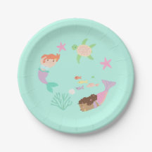 Assiette Sirène 7"