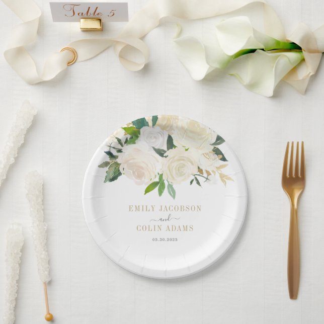 Assiettes de mariage Amour Pur ou Baby Shower (Mariage)