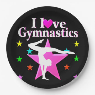 ASSIETTES EN CARTON 10 GYMNAST PARFAITS
