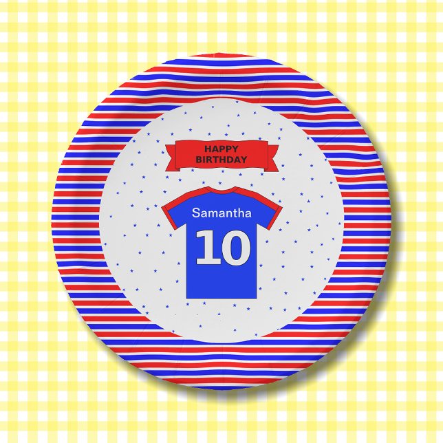 Assiettes En Carton 10e anniversaire filles garçons personnalisation n (Créateur téléchargé)