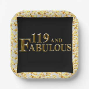 Assiettes En Carton 119 Anniversaire 
