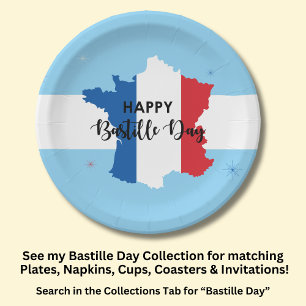 Assiettes En Carton 14 juillet 14 juillet France Nationale 7"