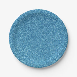Assiettes En Carton 17 approvisionnements bleus frais de partie