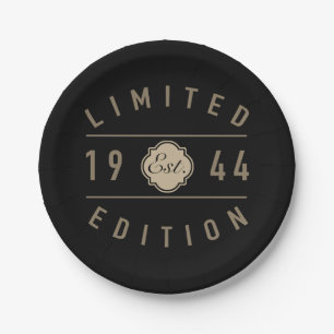 Assiettes En Carton 1944 Limited Edition 80e anniversaire
