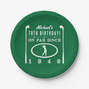 Assiettes En Carton 1949 70e Birthday