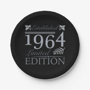 Assiettes En Carton 1964 Edition Limitée 60 Ans