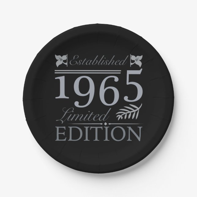 Assiettes En Carton 1965 Limited Edition 60e anniversaire (Devant)