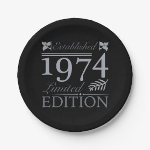 Assiettes En Carton 1974 Edition Limitée 50 Ans
