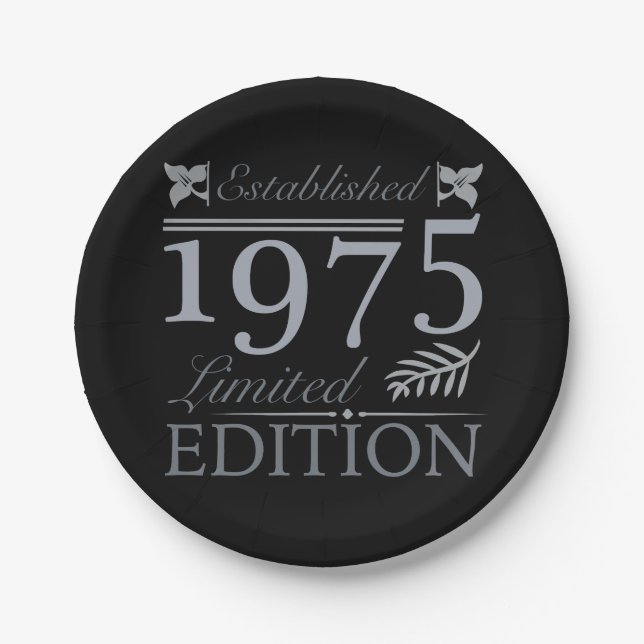 Assiettes En Carton 1975 Limited Edition 50e anniversaire (Devant)