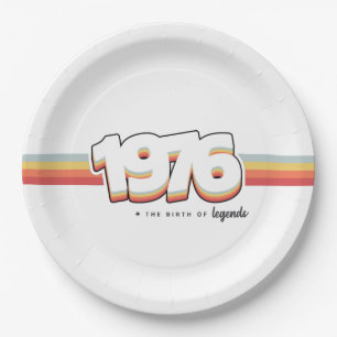 Assiettes En Carton 1976 La naissance des légendes