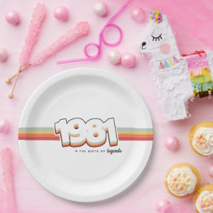 Assiettes En Carton 1981 La naissance des légendes