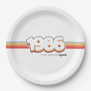 Assiettes En Carton 1986 La naissance des légendes