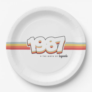 Assiettes En Carton 1987 La naissance des légendes