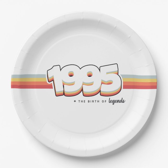 Assiettes En Carton 1995 La naissance des légendes (Devant)