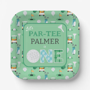Assiettes En Carton 1er Anniversaire Par-tee Golf Party