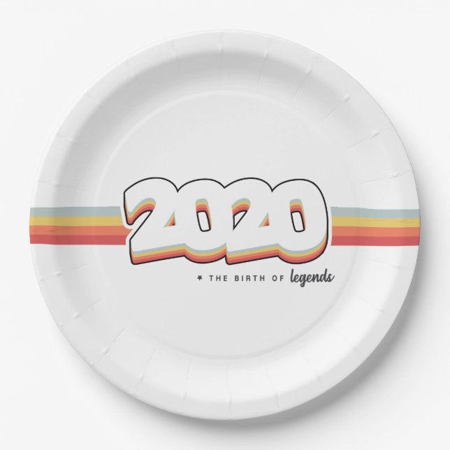 Assiettes En Carton 2020 La naissance des légendes (Devant)