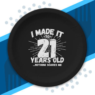 Assiettes En Carton 21 Year Old Birthday - Birthday Meme - Funny 21st