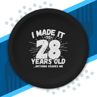 Assiettes En Carton 28 Year Old Birthday - Funny 28e Birthday Meme