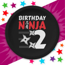 2 Ans Ninja Party Stars Enfants 2e anniversaire