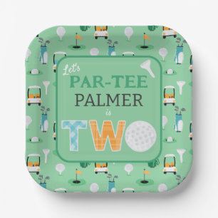 Assiettes En Carton 2e anniversaire du Parcours de golf