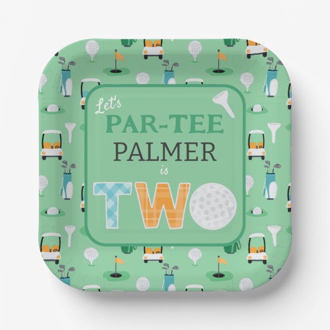 Assiettes En Carton 2e anniversaire du Parcours de golf (Recto)