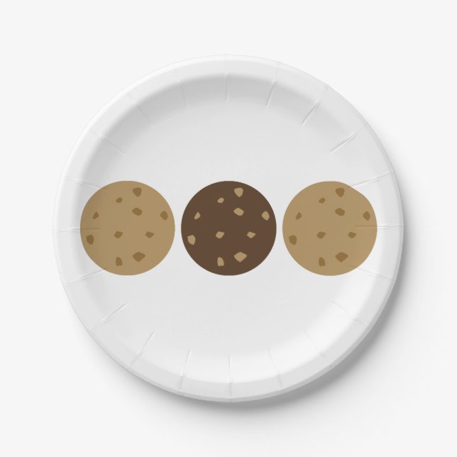Assiettes En Carton 3 cookies (Devant)