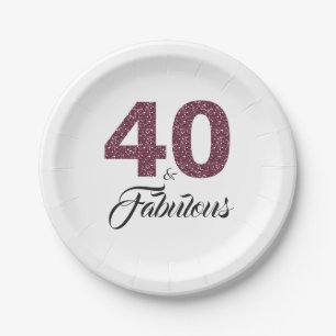 Assiettes En Carton 40 et Fabulous Bourgogne Parties scintillant fête 