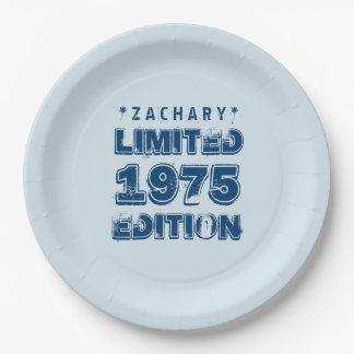 Assiettes En Carton 40e anniversaire 1975 Limited Edition Custom E17 B