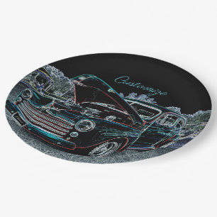 Assiettes En Carton 47 Automobile classique