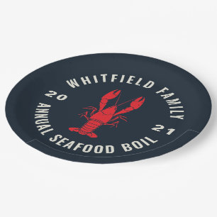 Assiettes En Carton 4 juillet famille Boisson de fruits de mer sur mes