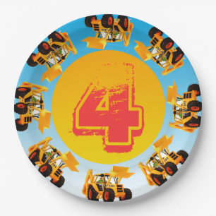 Assiettes En Carton 4ème L'anniversaire badine la partie défonceuse 
