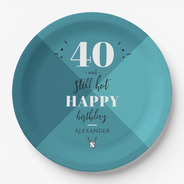 Assiettes En Carton 4O et toujours chaud (Devant)