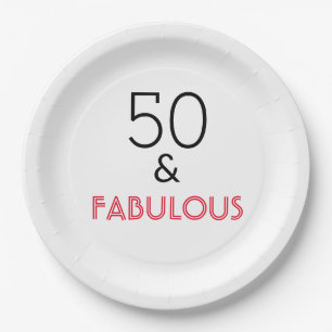 Assiettes En Carton 50 et Fabuleux anniversaire
