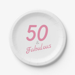 Assiettes En Carton 50 et fabuleux Plaques papier d'anniversaire