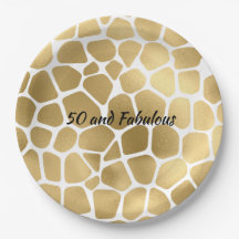50 et Fabulous Gold Giraffe Imprimer Abstrait