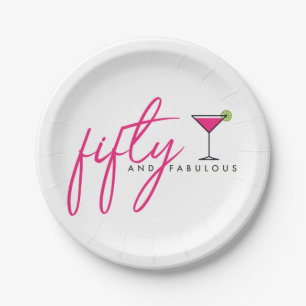 Assiettes En Carton 50 et Fabulous Women's Birthday Party