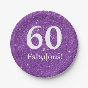 Assiettes En Carton 60 ans et Fabuleuse ! Anniversaire de soixantième 