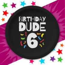 6e anniversaire 6 ans fête des garçons Anniversair