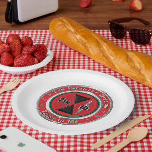 Assiettes En Carton 7e division d'infanterie
