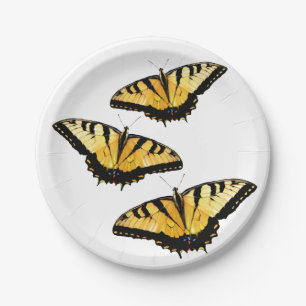 Assiettes En Carton 8 Plaques de papier Tigre Papillons à queue épaiss
