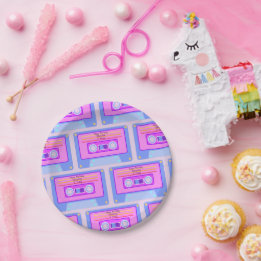 Assiettes En Carton 90s 80s Vaporwave Esthétique 21e anniversaire