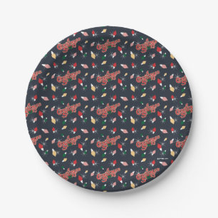 Assiettes En Carton A Christmas Story   Christmas Lights Pattern
