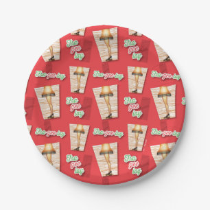 Assiettes En Carton A Christmas Story Leg Lamp Pattern