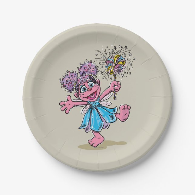 Assiettes En Carton Abby Cadabby Art rétro (Devant)