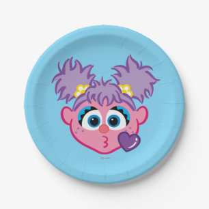 Assiettes En Carton Abby Face Jeter un baiser
